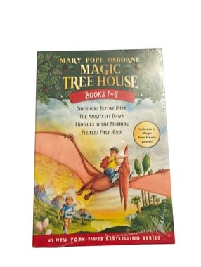Magic Tree House Books 1-4 Boxed Set Mary Pope Osborne SEALED Brand New Dinosaur